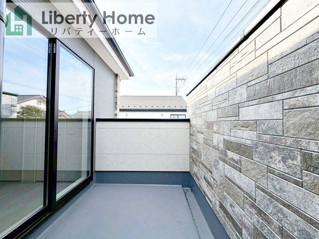 水戸市元吉田町5期　新築戸建　1号棟のバルコニー