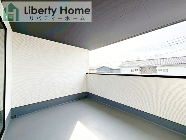 水戸市元吉田町5期　新築戸建　2号棟のバルコニー