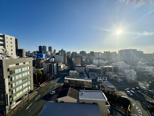 Mクレフの展望|バルコニーからの眺望です！浜松駅方面が良く見えます！