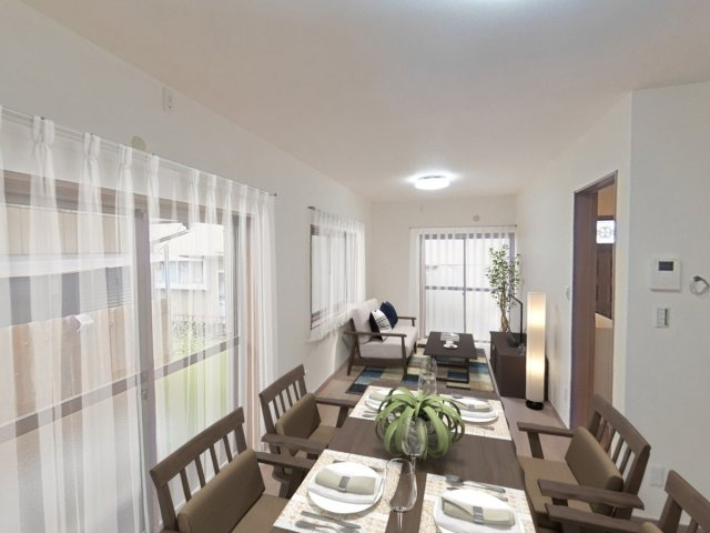 高知市弥生町　中古戸建の居間・リビング|CG