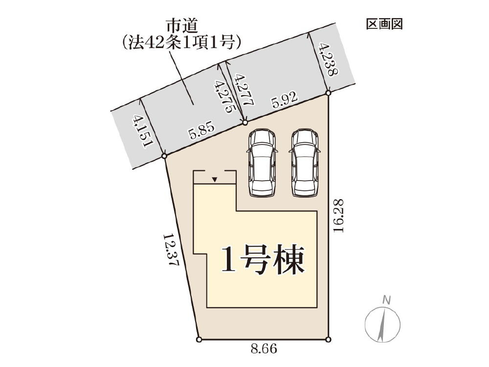 Livele Garden.S総社真壁第6 新築分譲住宅全1棟の区画図