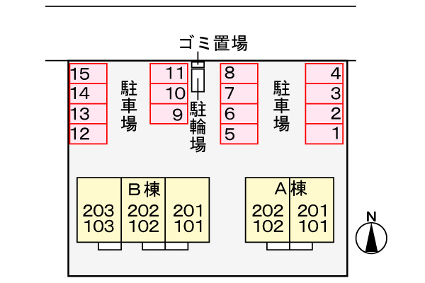 Ｗｉｎｇ　Ｂの駐車場|駐車場