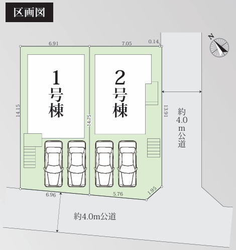 グラファーレ八千代市大和田２８期の区画図