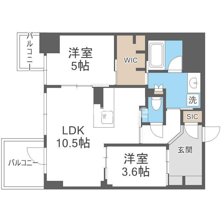 S-RESIDENCE福島diverseの間取り