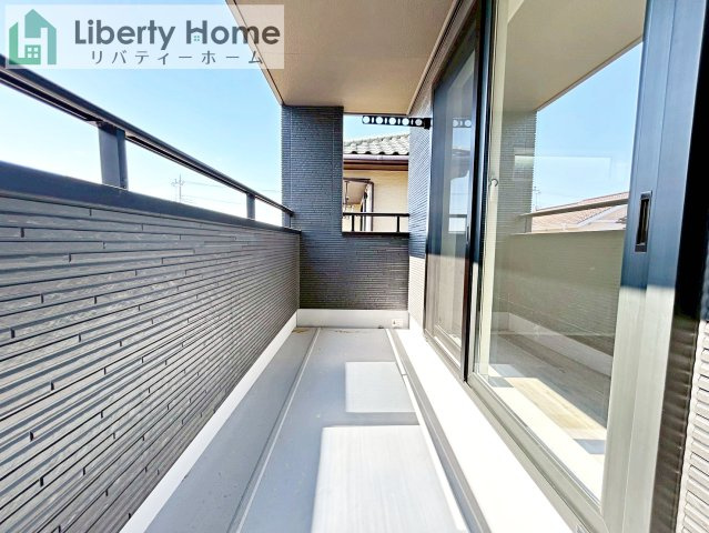 水戸市千波町Ⅱ　新築戸建　1号棟のバルコニー