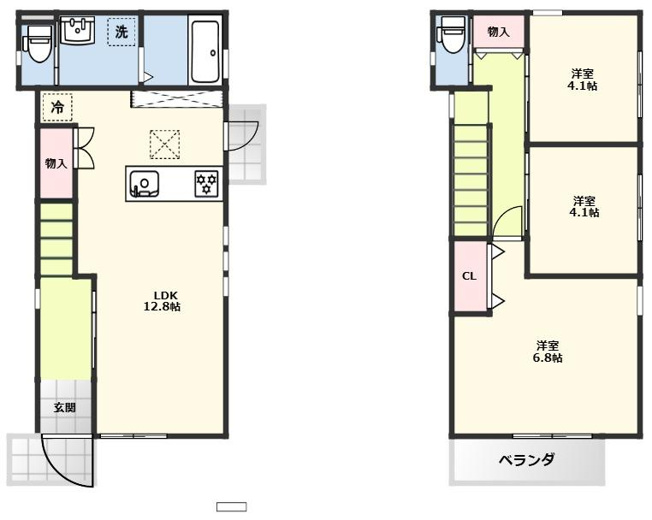 【間取り】 | 野多目4丁目戸建
