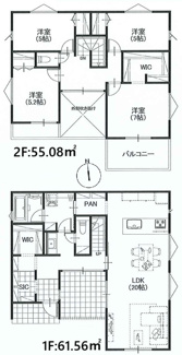 【参考プラン】 | 【仲介手数料無料！！】府中市若松町4丁目　建築条件付き売地（全1区画）No1区画　6690万円 | 116.64㎡プラン