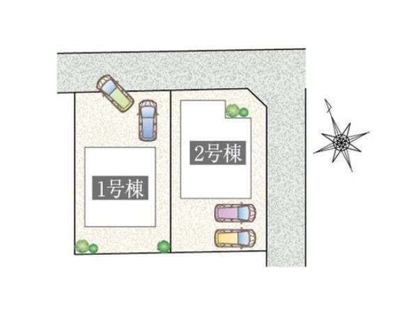 水戸市千波町Ⅱ　新築戸建　2号棟の区画図