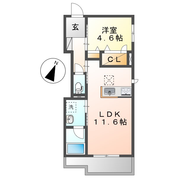 アンシャンテ美和の間取り