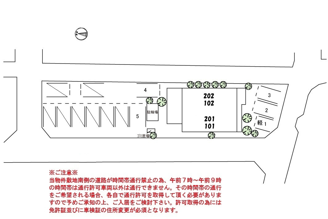アンシャンテ美和の区画図