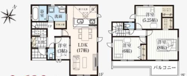 【間取り】 | 北本市宮内3期　新築戸建　全4棟　2号棟