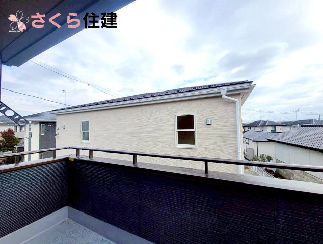 リーブルガーデン宇都宮細谷第7　1号棟のバルコニー|広々としたバルコニー