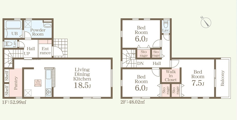 リーブルガーデン宇都宮細谷第7　1号棟の前面道路含む現地写真|閑静な住宅街の一角になります