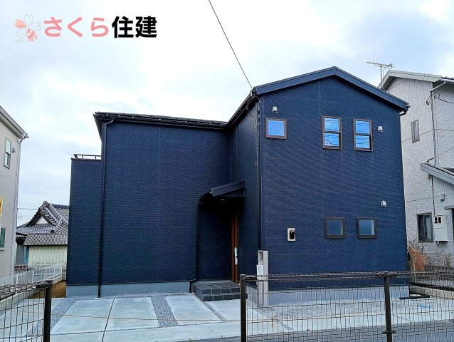 リーブルガーデン宇都宮細谷第7　1号棟の外観|閑静な住宅街の一角になります