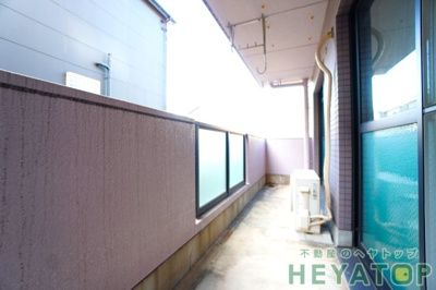 【バルコニー】 | アルカディア鶴里【名古屋市賃貸・RC造】 | 南向きバルコニー