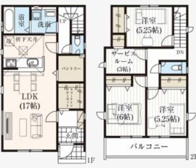 【間取り】 | 北本市宮内3期　新築戸建　全4棟　5号棟