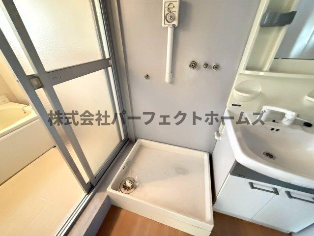 枚方ハイツ3号棟の設備|洗濯機置場です