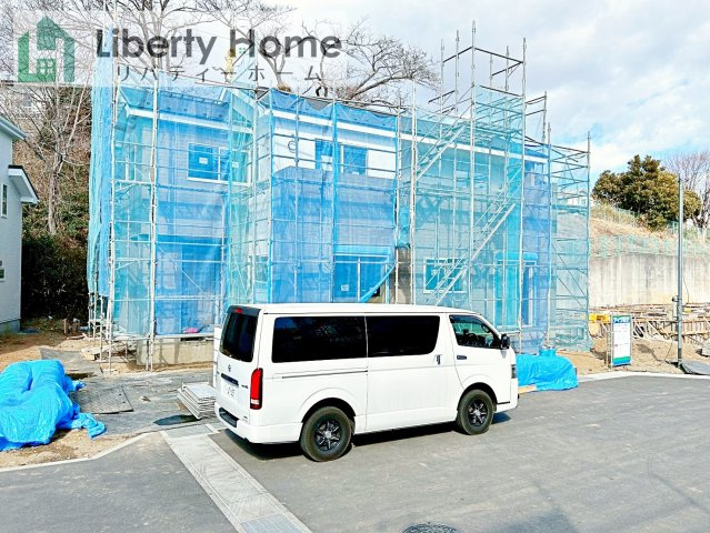 日立市西成沢町2丁目23-P1　新築戸建　13号棟の前面道路含む現地写真