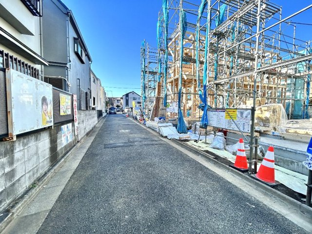 練馬区南田中４丁目　新築一戸建　西武池袋線　練馬高野台の前面道路含む現地写真