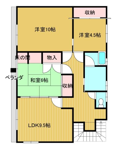 山谷マンションの間取り