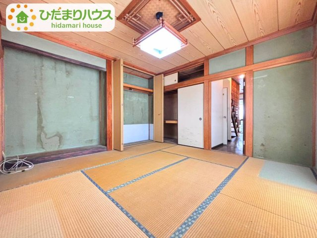 野田市山崎　中古戸建　昭和61年築の和室|リビングとは繋がっていないので、来客スペースとしてもお使いいただけそうですね♪
