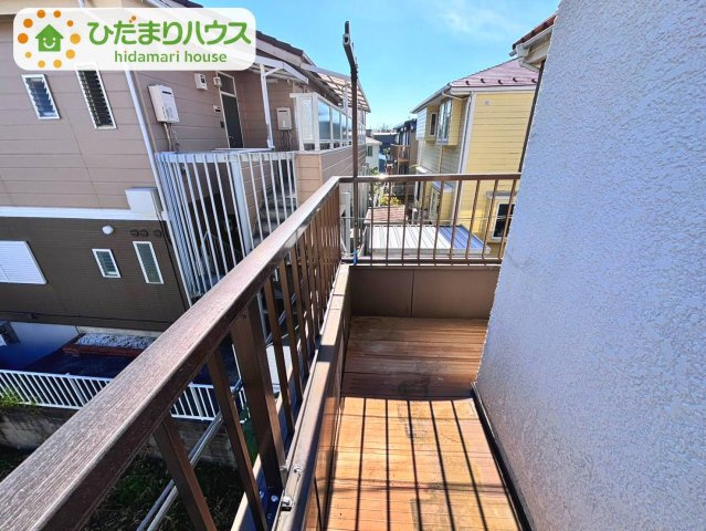 野田市山崎　中古戸建　昭和61年築のバルコニー|家族分の洋服やお布団もほせる広さです♪