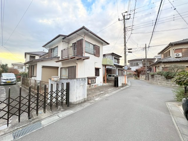 鶴ヶ島市中新田　建築条件なし売地　東武越生線『一本松駅』徒歩6分　【新町小学区】の前面道路含む現地写真