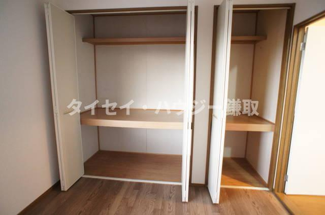 リリーヴィレッジＤ棟の収納|洋室・和室に広めの収納があります