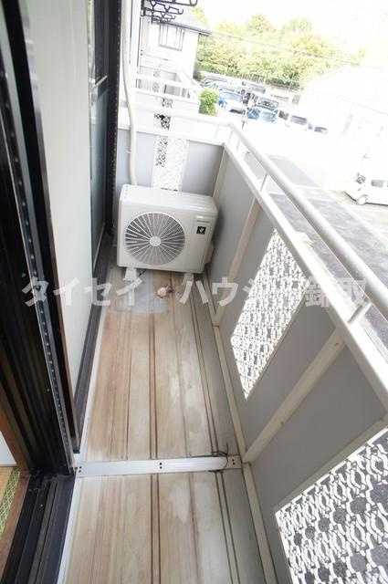 リリーヴィレッジＡ・Ｂ棟のバルコニー