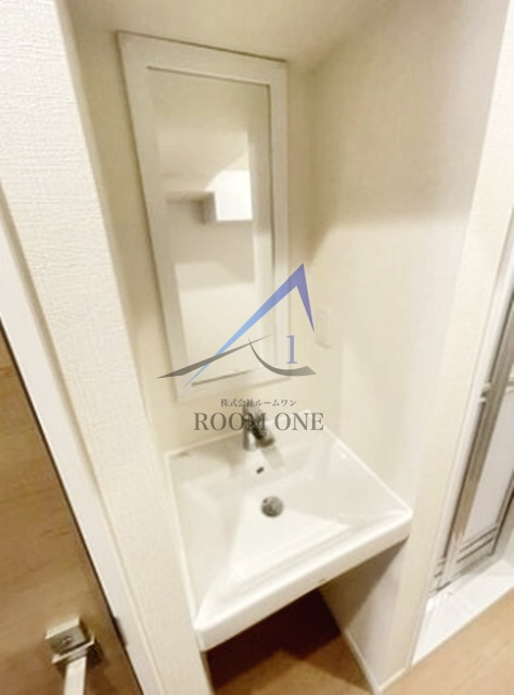 月村マンションＮｏ１５の洗面所|洗面台です。