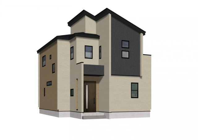 【外観パース】 | 龍ケ崎市姫宮町　新築戸建 | 竜ヶ崎駅徒歩13分で通勤・通学も安心です(*^^*)