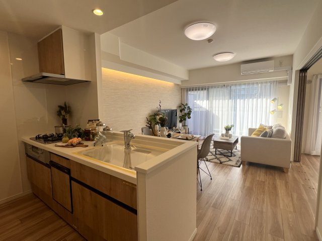 new feather 新羽駅が最寄り！【クリオ綱島十番館】のキッチン|お料理しやすいキッチンです