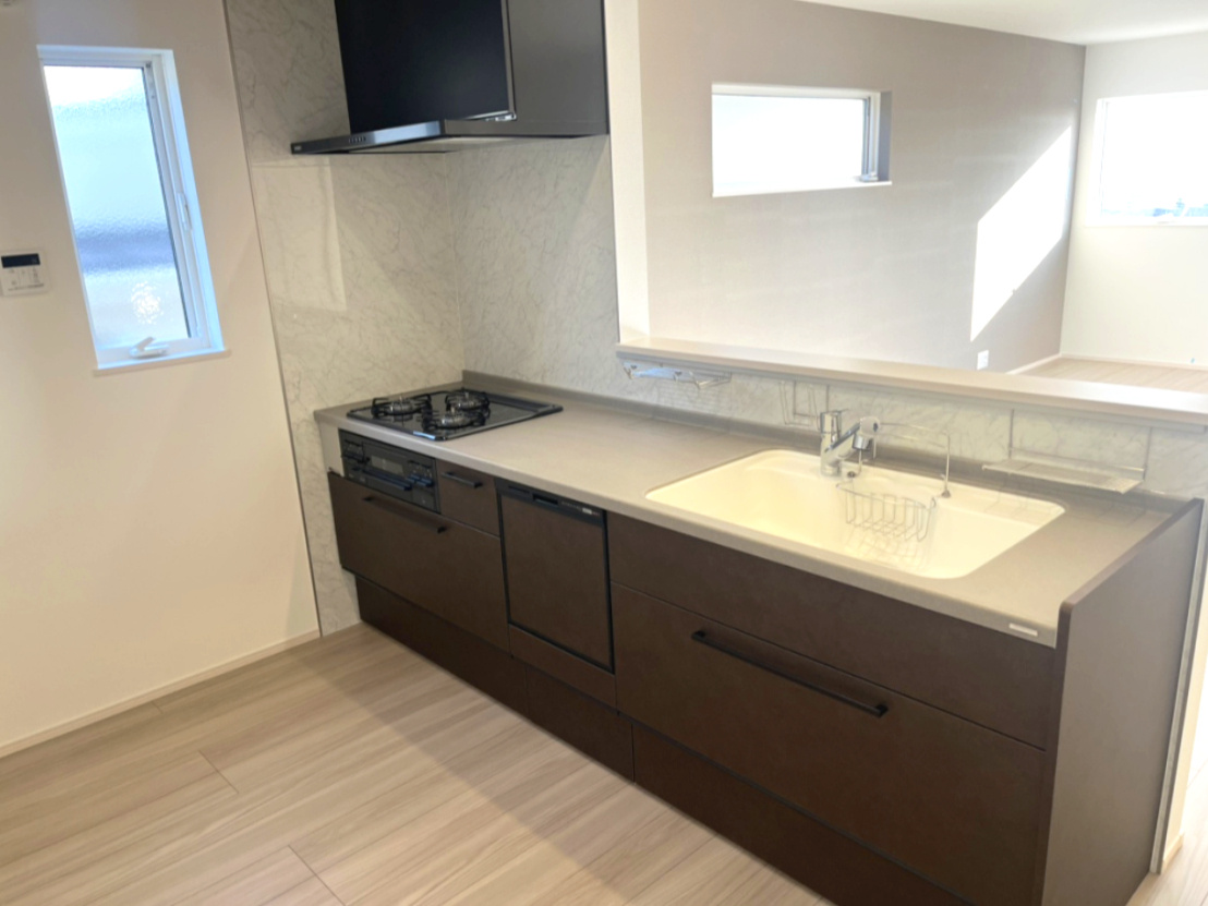 明石市朝霧南町　新築の外観|現在建築中です（2025.11　撮影）