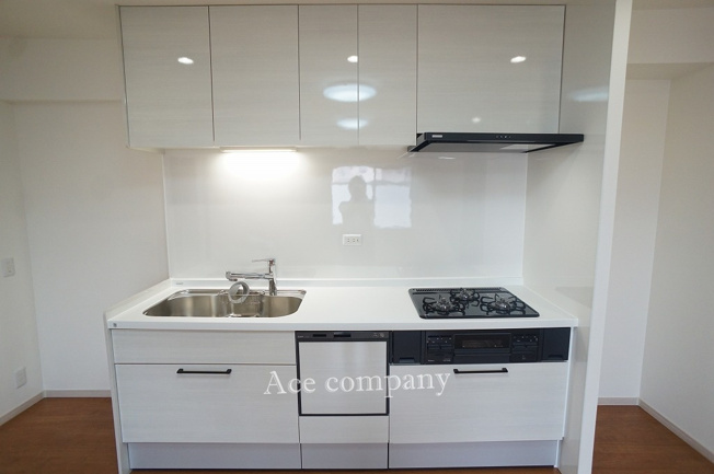 【キッチン】 | 弥刀ハウス | 食洗機付きのシステムキッチン新調です☆3口ガスコンロ☆