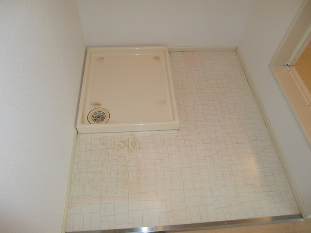 ラムールイワヤの洗面所|室内洗濯パン