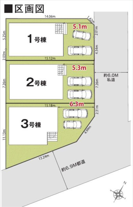 青梅市大門2丁目全3棟　新築分譲の周辺