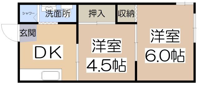 【間取り】 | 松虫ハイツ