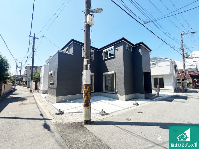 大阪市東住吉区住道矢田　第20期　新築一戸建ての外観|安心の10年保証！外観を美しく保ち、雨水で汚れを落とします！気になることがありましたら、お気軽にお問い合わせください！
