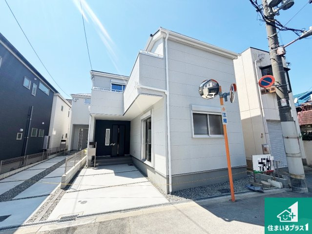 大阪市東住吉区住道矢田　第20期　新築一戸建ての外観|お客様に長く安心して住んでいだだける事にこだわった家づくり！住んでからのアフターサービスにもしっかりと取り組んでいます！