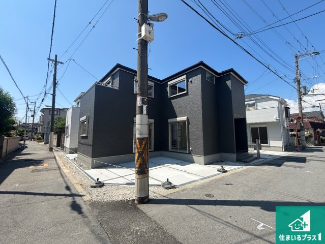 大阪市東住吉区住道矢田　第20期　新築一戸建ての外観|お客様に長く安心して住んでいだだける事にこだわった家づくり！住んでからのアフターサービスにもしっかりと取り組んでいます！