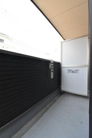 ブライト東住吉のバルコニー