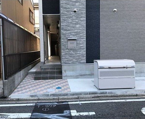 ハーモニーテラス十番Ⅱのエントランス