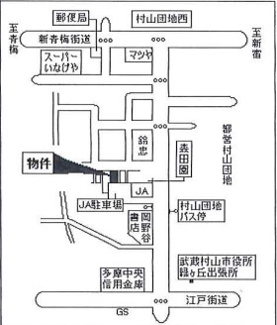 【地図】 | 武蔵村山市学園　中古住居付店舗