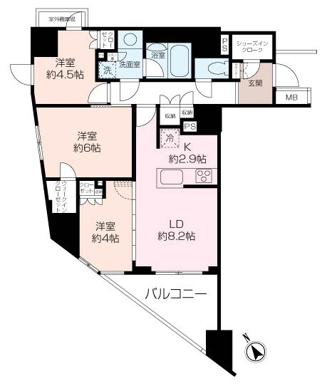 パレステージ藤沢シャインコート 8階部分の画像