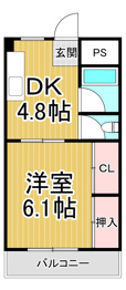 フタミハイツの間取り