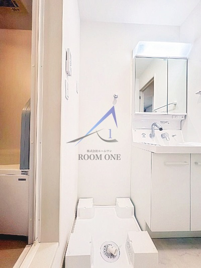 メディボヌールの設備|洗濯機置き場です。