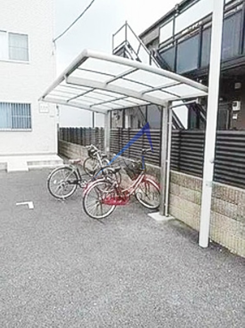 弄月館のその他共用部分|駐輪場です。