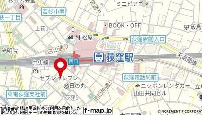 【地図】 | テイジン荻窪スカイレジテル