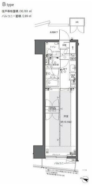 ZOOM都庁前の間取り