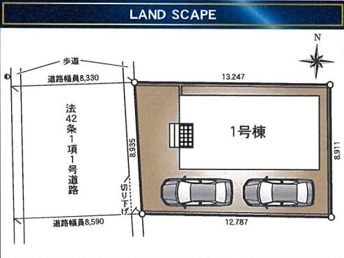 緑区町屋1丁目新築戸建て　第36-1号棟の区画図|区画図「緑区町屋1丁目新築戸建て　1号棟」